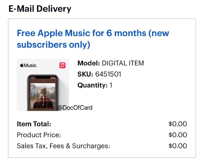 Bestbuy 免费6个月Apple Music(美区)#Bestbuy #AppleMusic #活动✅ bestbuy.com/site/6451501.p • 仅Apple Music新用户(老用户3个月) • 购买后30分钟内会邮件发送激活码 • 激活地址